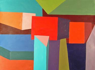 Original Abstract Geometric Paintings by Patty Rodgers