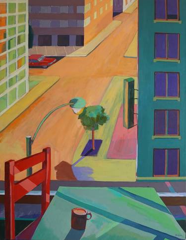Original Expressionism Cities Paintings by Patty Rodgers