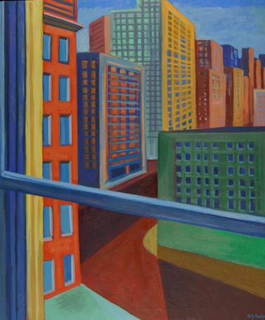 Print of Expressionism Cities Paintings by Patty Rodgers