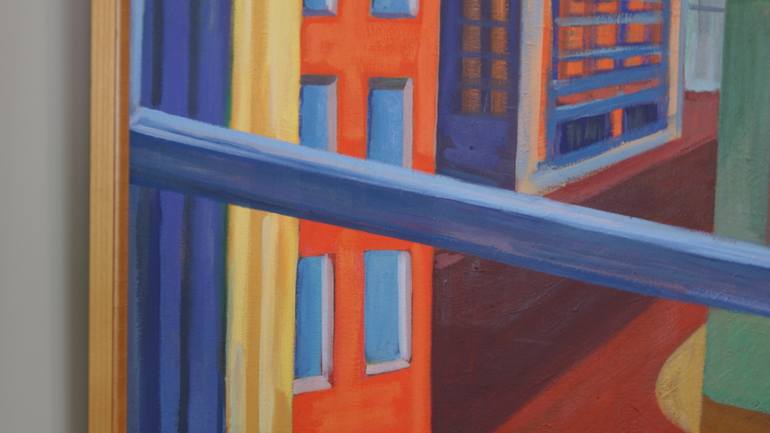 Original Expressionism Cities Painting by Patty Rodgers