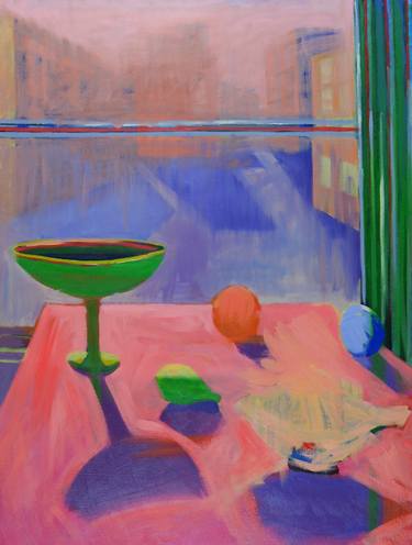 Still Life Study in Pink and Violet thumb