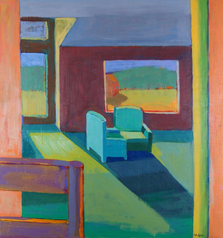 Original Expressionism Interiors Painting by Patty Rodgers