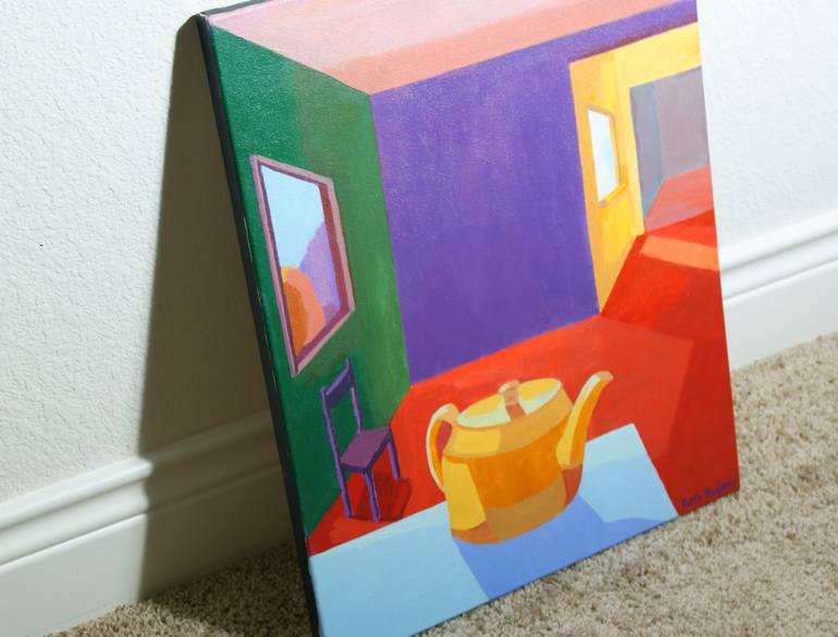 Original Expressionism Interiors Painting by Patty Rodgers