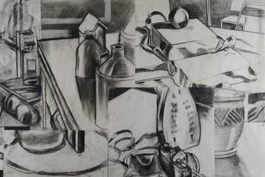 Print of Cubism Still Life Drawings by Patty Rodgers
