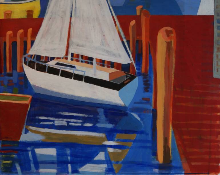 Original Boat Painting by Patty Rodgers