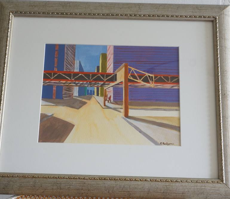 Original Figurative Cities Painting by Patty Rodgers