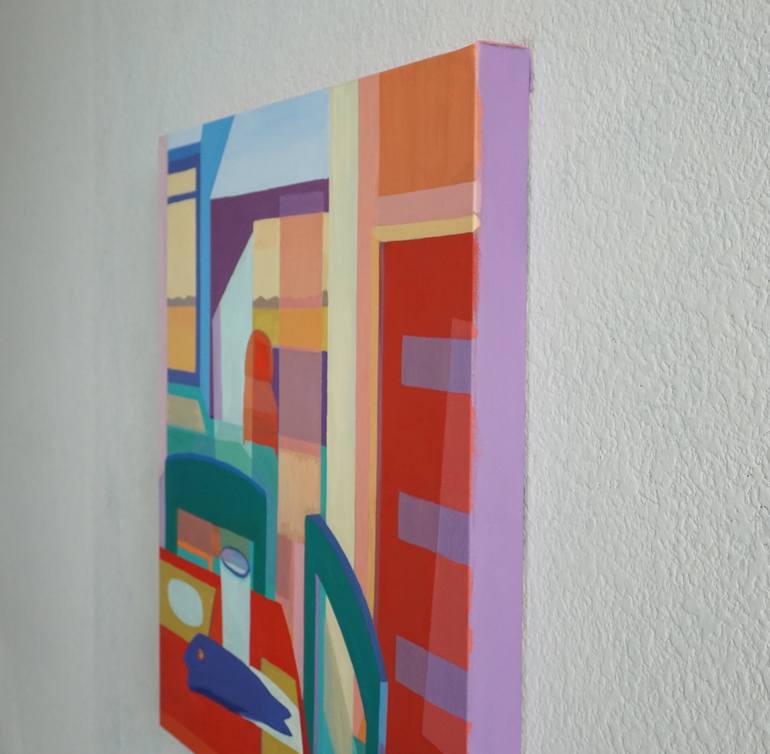Original Abstract Geometric Painting by Patty Rodgers