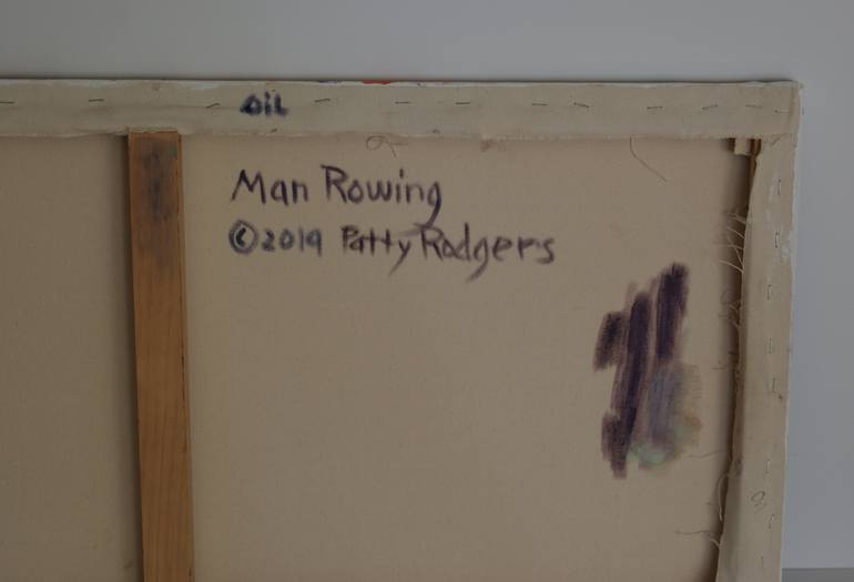 Original Expressionism Boat Painting by Patty Rodgers