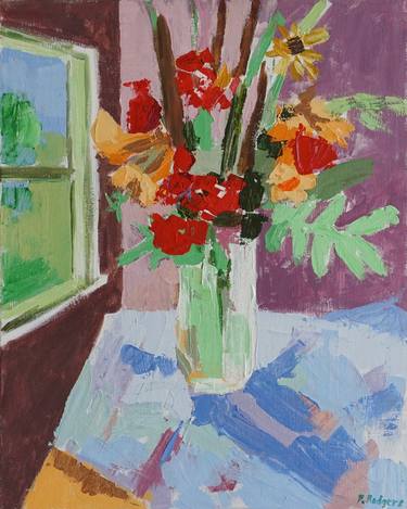 Print of Expressionism Floral Paintings by Patty Rodgers
