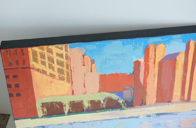 Original Abstract Cities Painting by Patty Rodgers