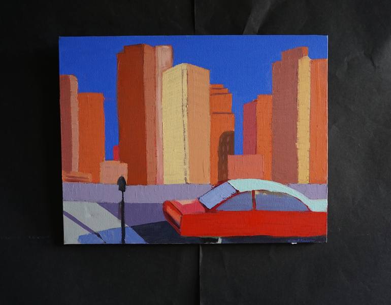 Original Abstract Automobile Painting by Patty Rodgers