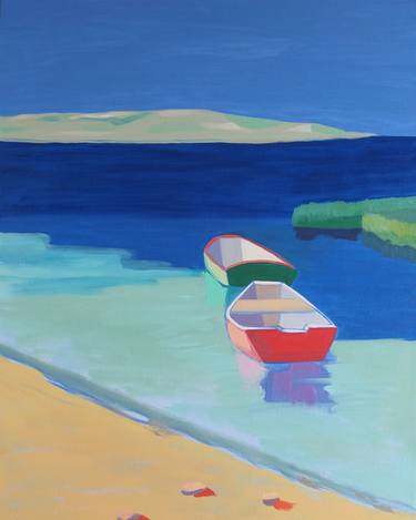 Print of Figurative Beach Paintings by Patty Rodgers