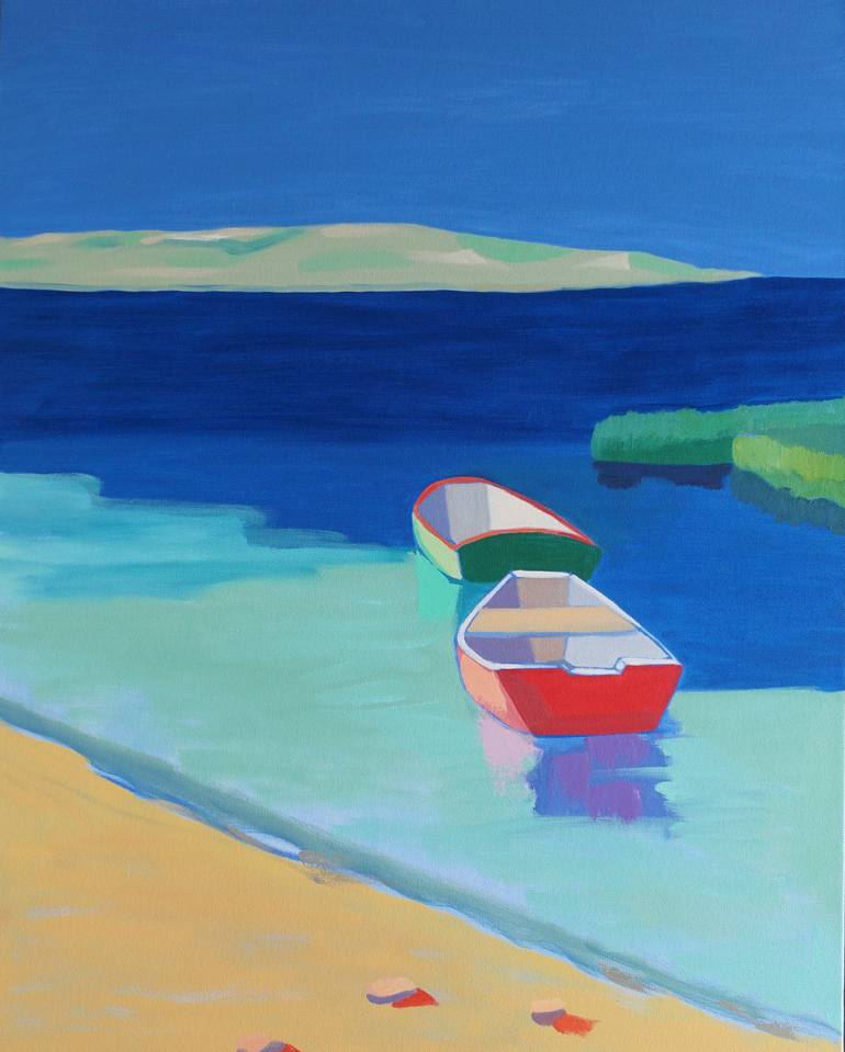 Original Figurative Beach Painting by Patty Rodgers