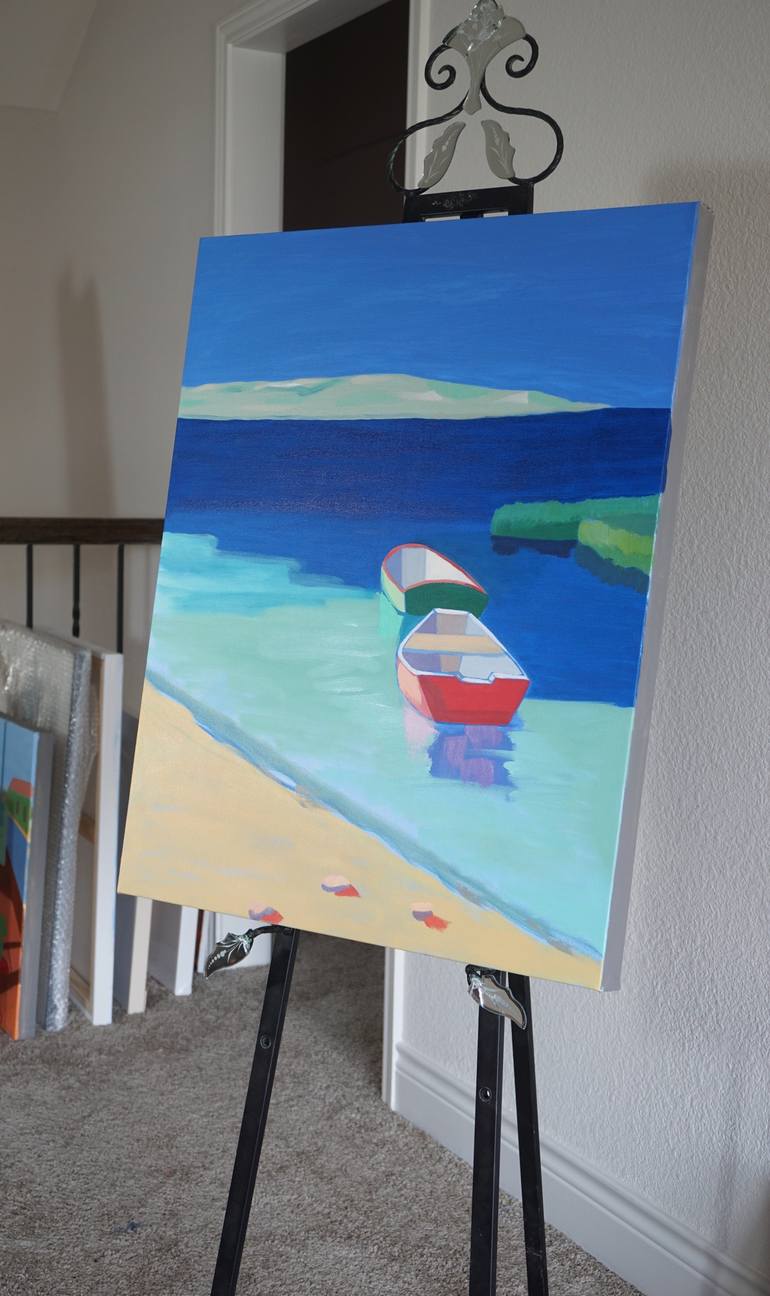 Original Figurative Beach Painting by Patty Rodgers