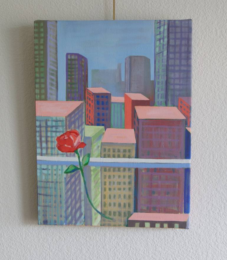 Original Cities Painting by Patty Rodgers