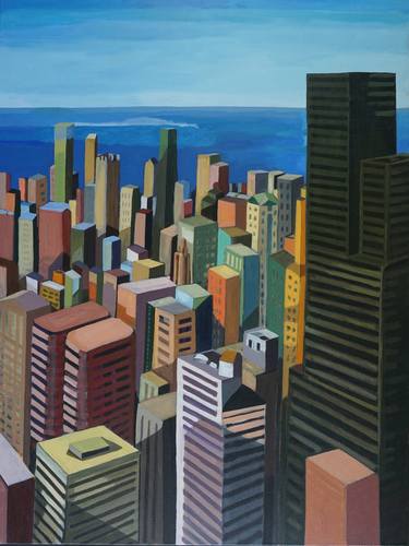Print of Documentary Cities Paintings by Patty Rodgers