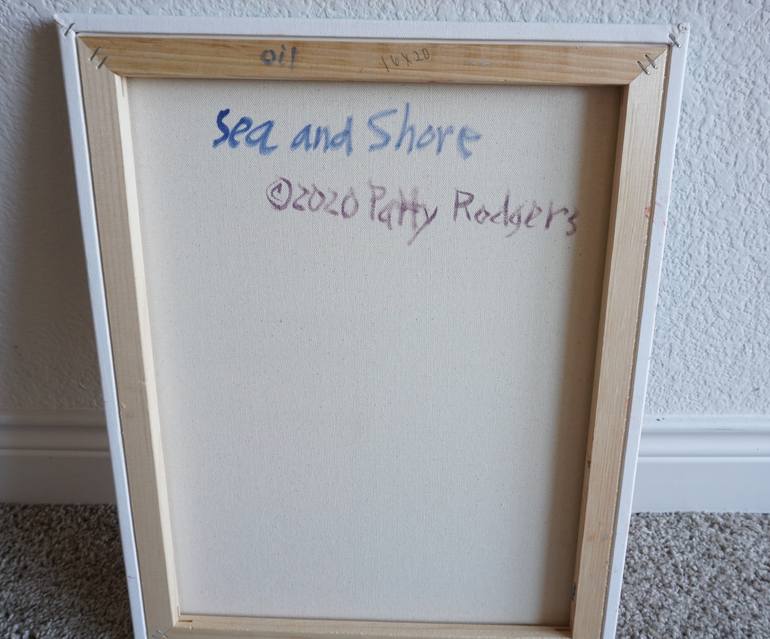 Original Expressionism Beach Painting by Patty Rodgers