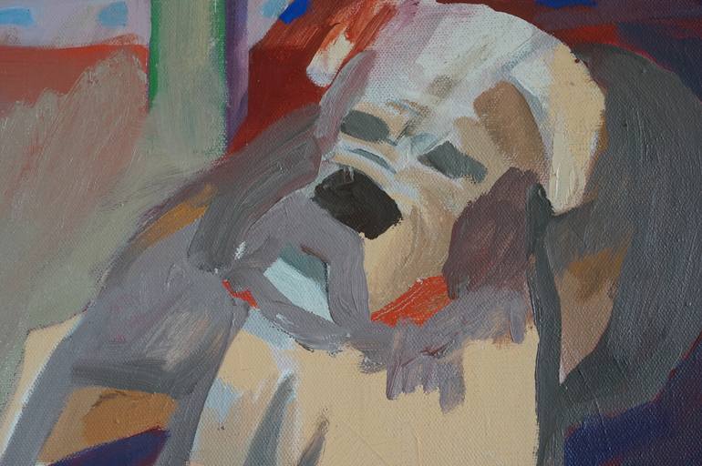 Original Expressionism Dogs Painting by Patty Rodgers