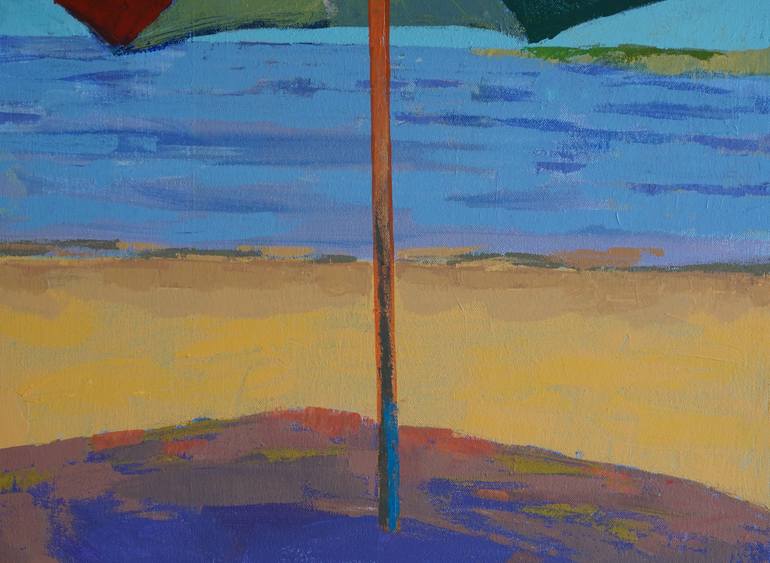 Original Abstract Beach Painting by Patty Rodgers