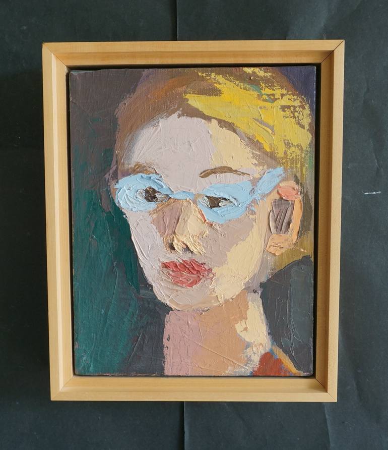 Original Abstract Portrait Painting by Patty Rodgers