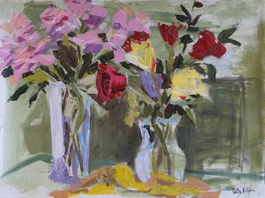 Original Abstract Floral Paintings by Patty Rodgers