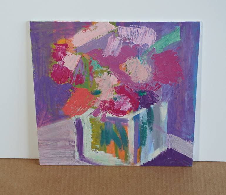 Original Abstract Floral Painting by Patty Rodgers