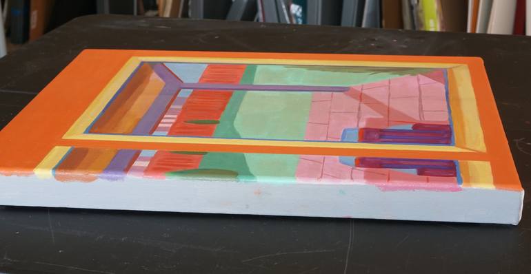 Original Abstract Outer Space Painting by Patty Rodgers