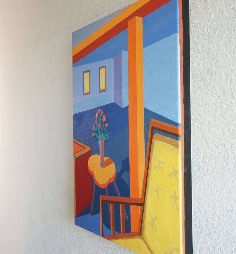 Original Expressionism Interiors Painting by Patty Rodgers