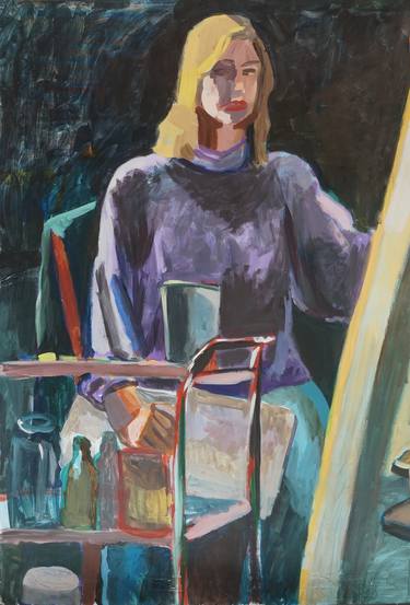 Original Portraiture Women Paintings by Patty Rodgers