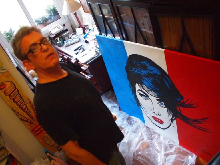 Original Figurative Women Painting by Cristian Barnes