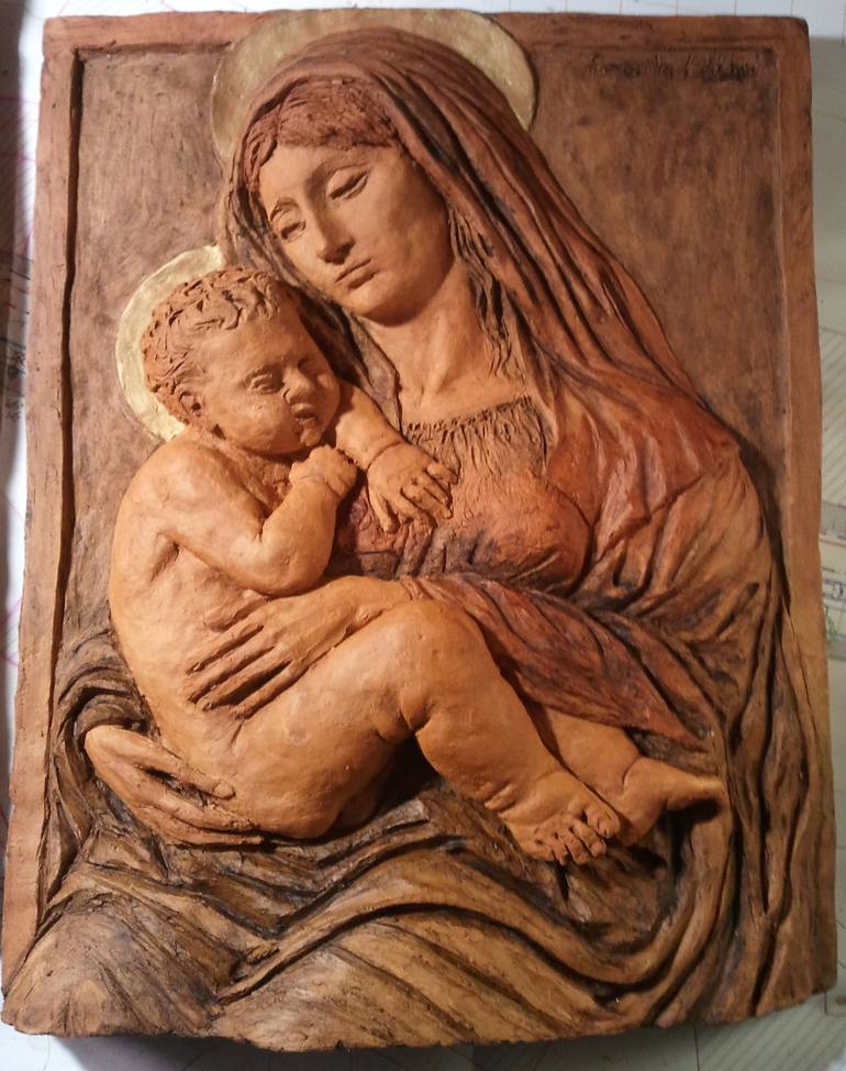 Original Fine Art Religious Sculpture by Maurizio Castelli