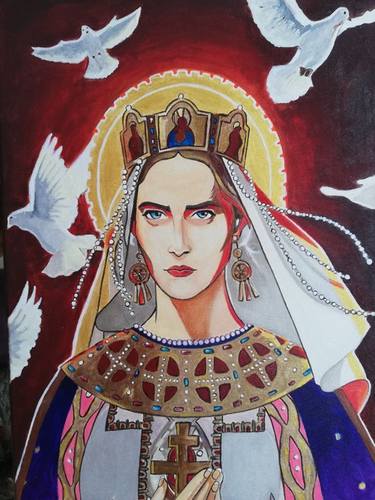 Original Fine Art Religion Paintings by Natasa Vladisavljevic