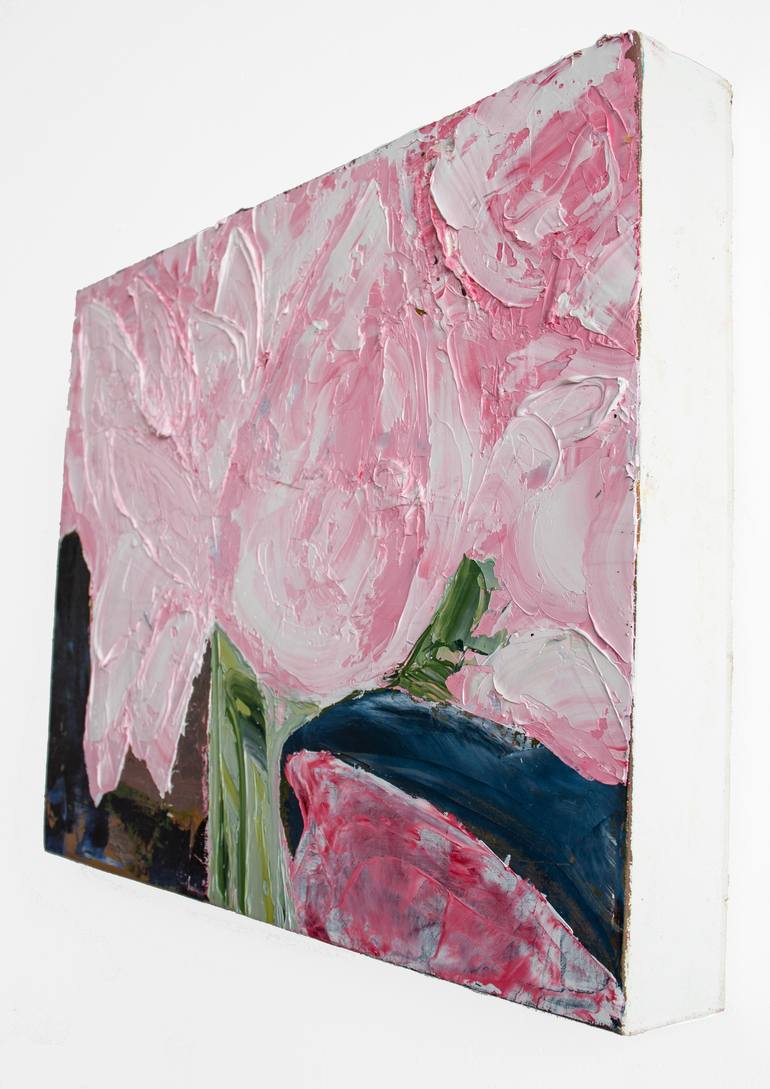 Original Abstract Floral Painting by Clifford Eberly
