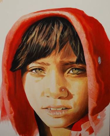 Print of Photorealism Children Paintings by Julian Wheat