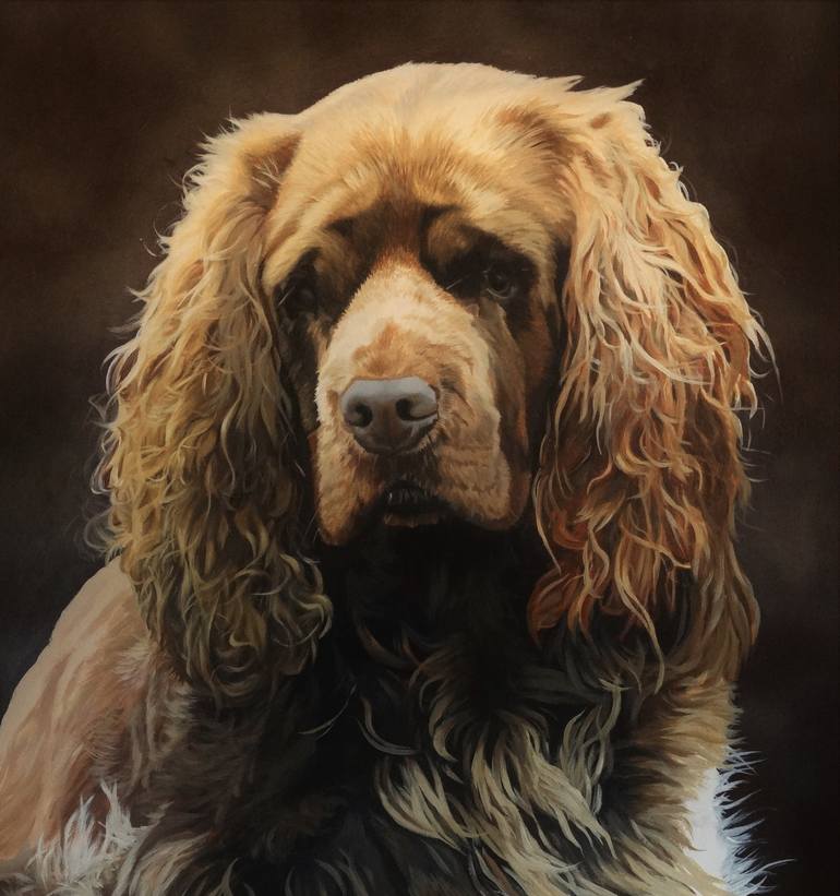Original Dogs Painting by Julian Wheat