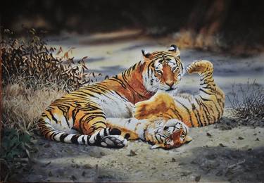 Royal Bengal Tiger and cub thumb