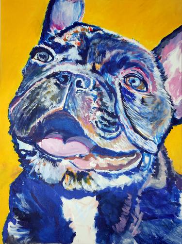 Original Dogs Painting by Oscar Jetson