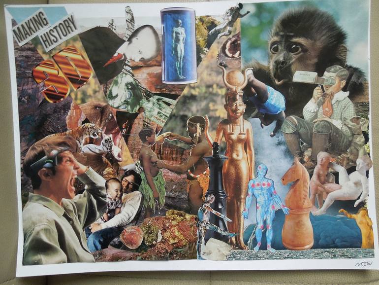 Making History 3D Collage by Martín Delgado Saatchi Art
