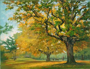 Autumn Regent's Park London, Oil on Linen,  81 x 107cm 1997 thumb