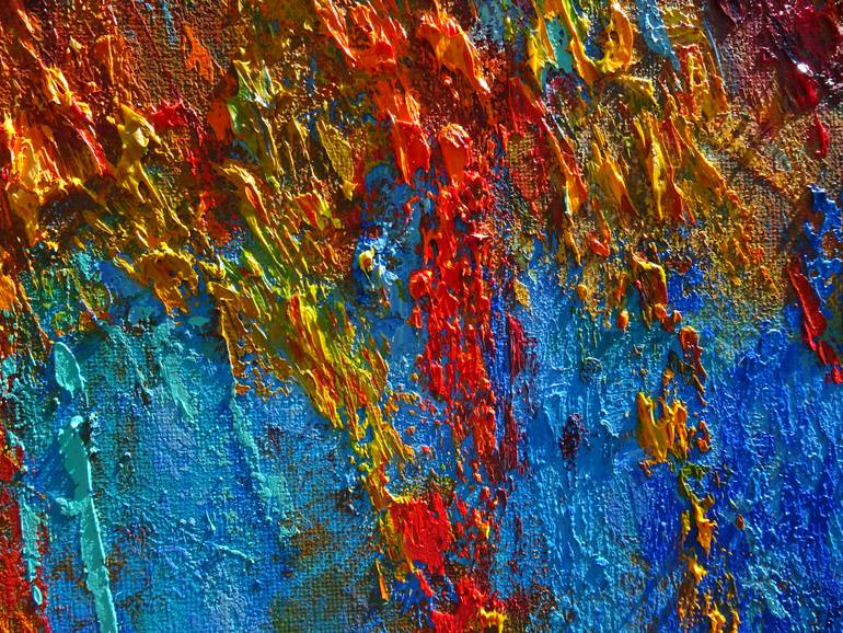 Original Modernism Abstract Painting by Ljubisa Urosevic