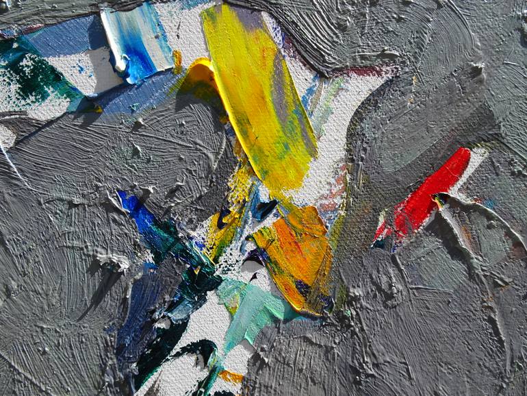 Original Abstract Expressionism Abstract Painting by Ljubisa Urosevic