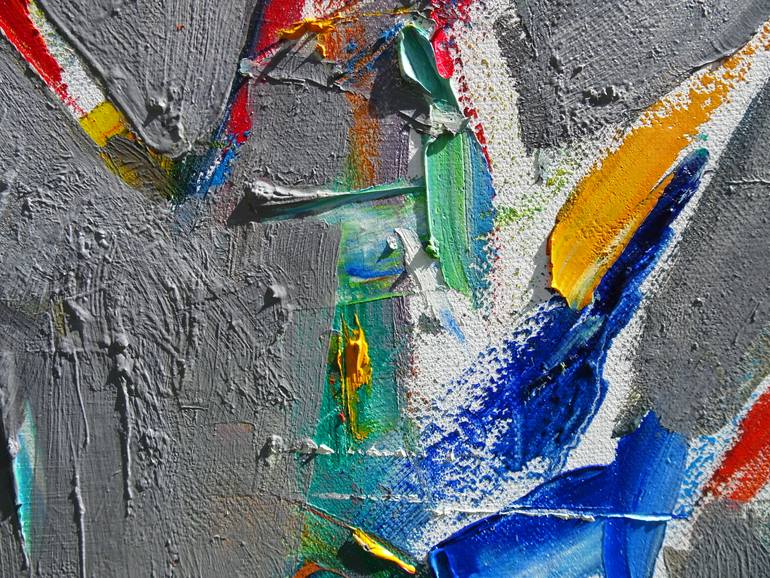 Original Abstract Expressionism Abstract Painting by Ljubisa Urosevic