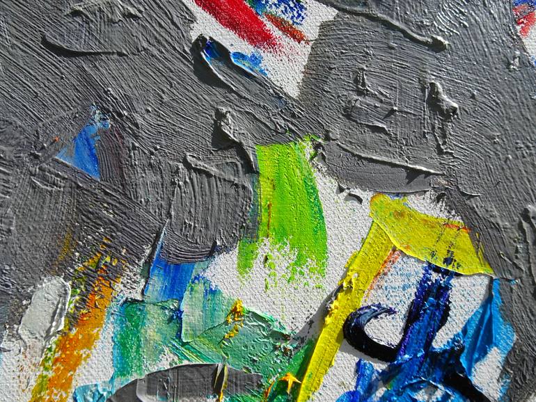 Original Abstract Expressionism Abstract Painting by Ljubisa Urosevic