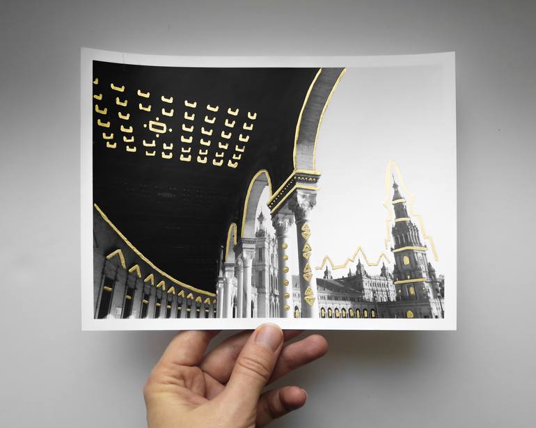 Original Documentary Architecture Painting by Aksana Ka