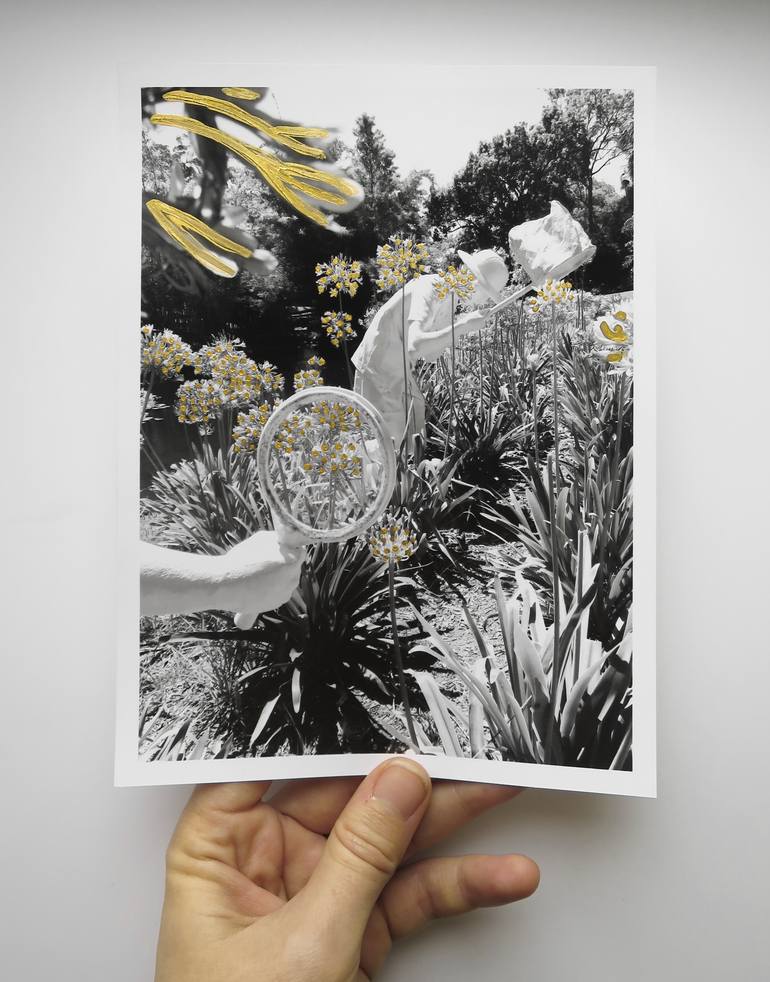 Original Documentary Garden Painting by Aksana Ka