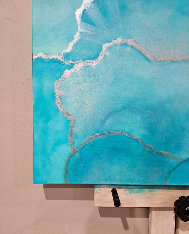 Original Abstract Water Painting by Anne Cherubim