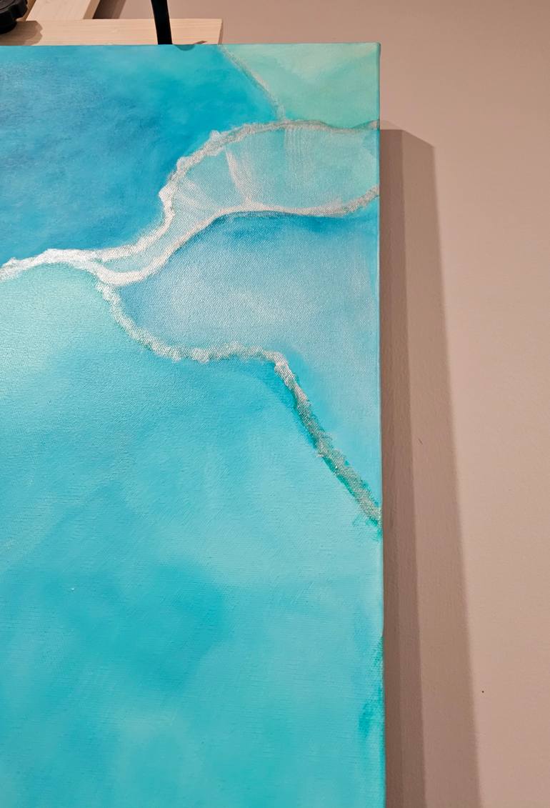 Original Abstract Water Painting by Anne Cherubim