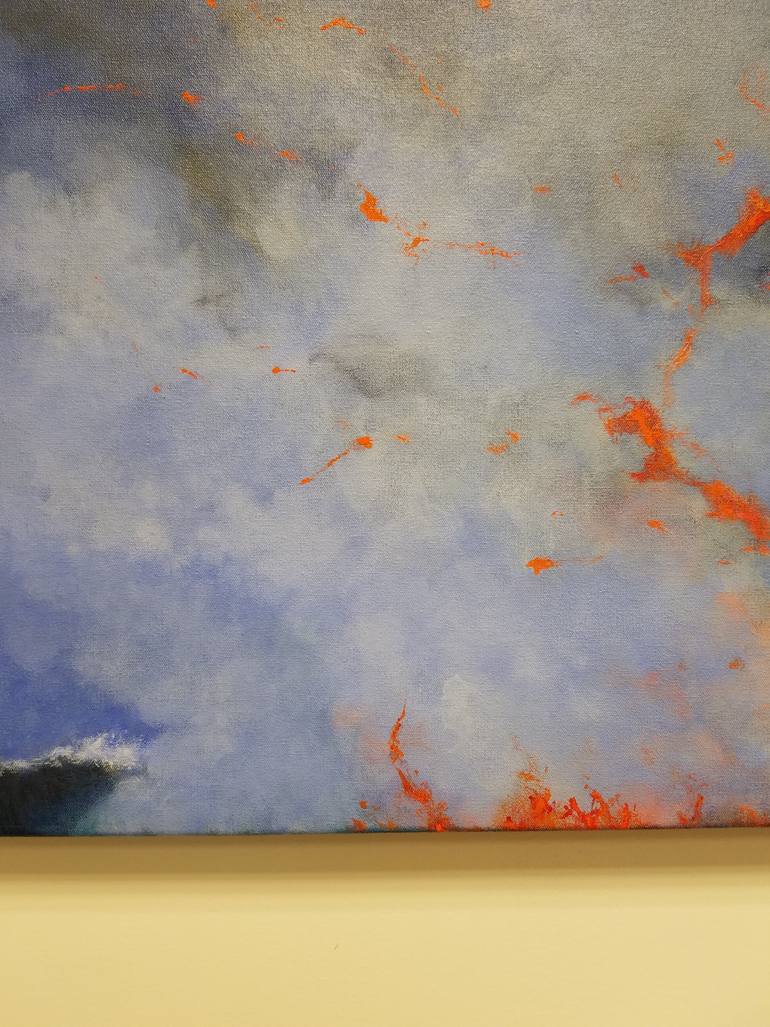 Original Abstract Landscape Painting by Anne Cherubim