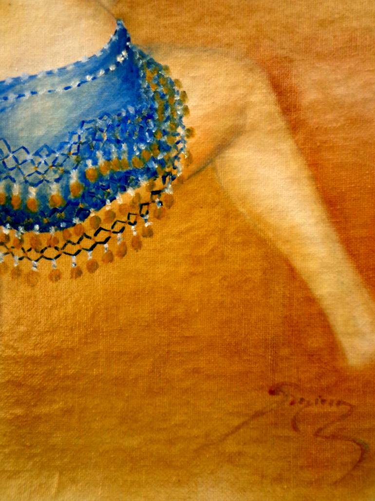 Original Realism Women Painting by Rogerio Miguel Rodrigues Silva