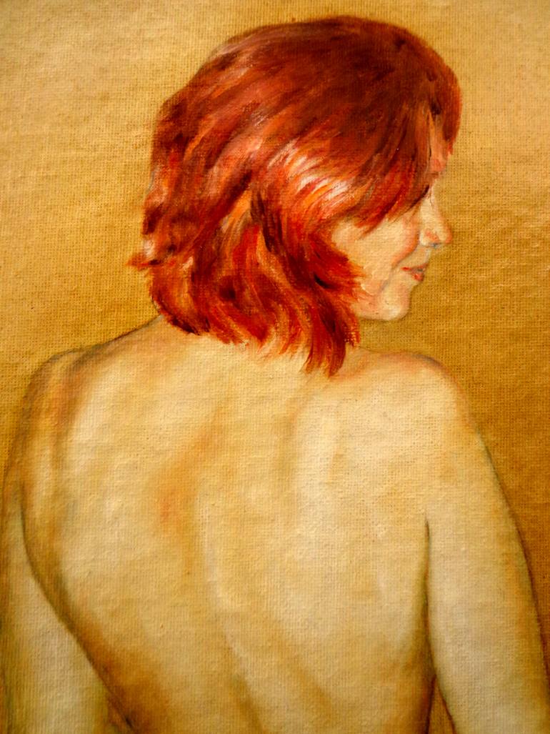 Original Realism Women Painting by Rogerio Miguel Rodrigues Silva